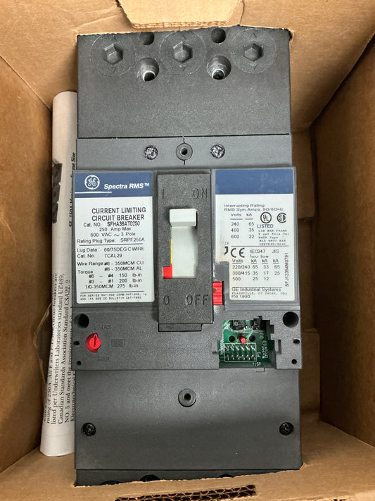 New SFHA36AT0250 3 Poles, 250 Amps, 600 Volts