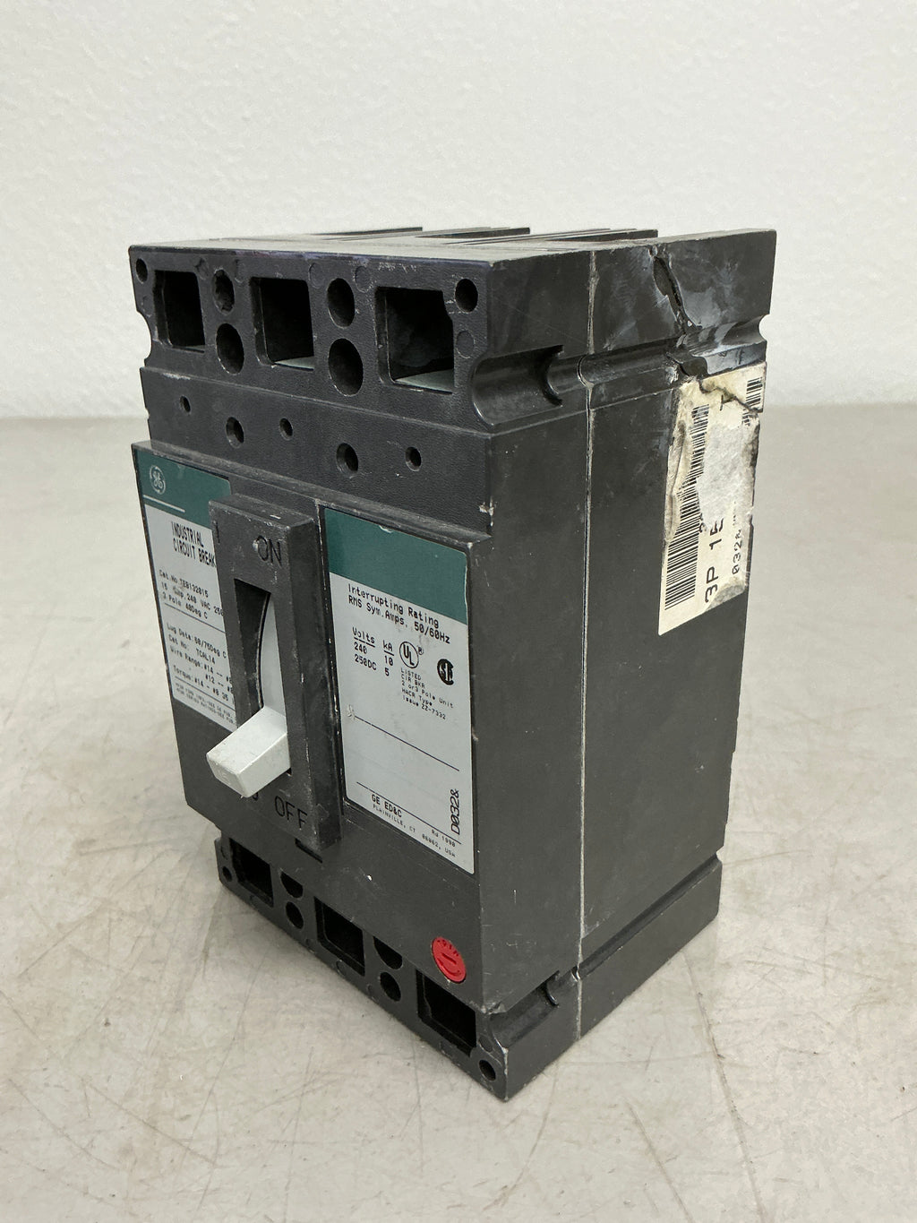 Used TEB132015 3 Pole, 15 Amps, 240 Volts Circuit Breaker