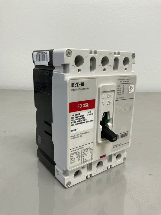 Used FD3100BP10 100Amps, 3 Pole,  600 Volt