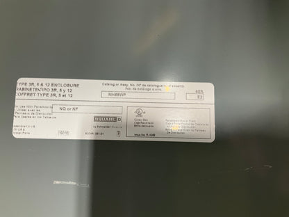 New Square D MH56WP 3R Outdoor Enclosure Only (item#p15)