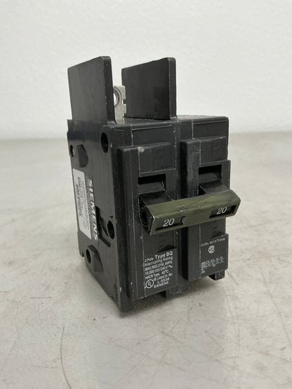 Used Siemens BQ2B020 2 Pole, 20 Amps, 240 Volts