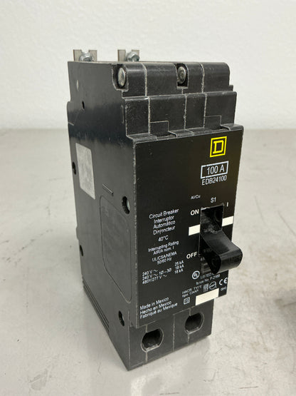 New Square D EDB24100 2 Pole, 100 Amps, 480 Volts
