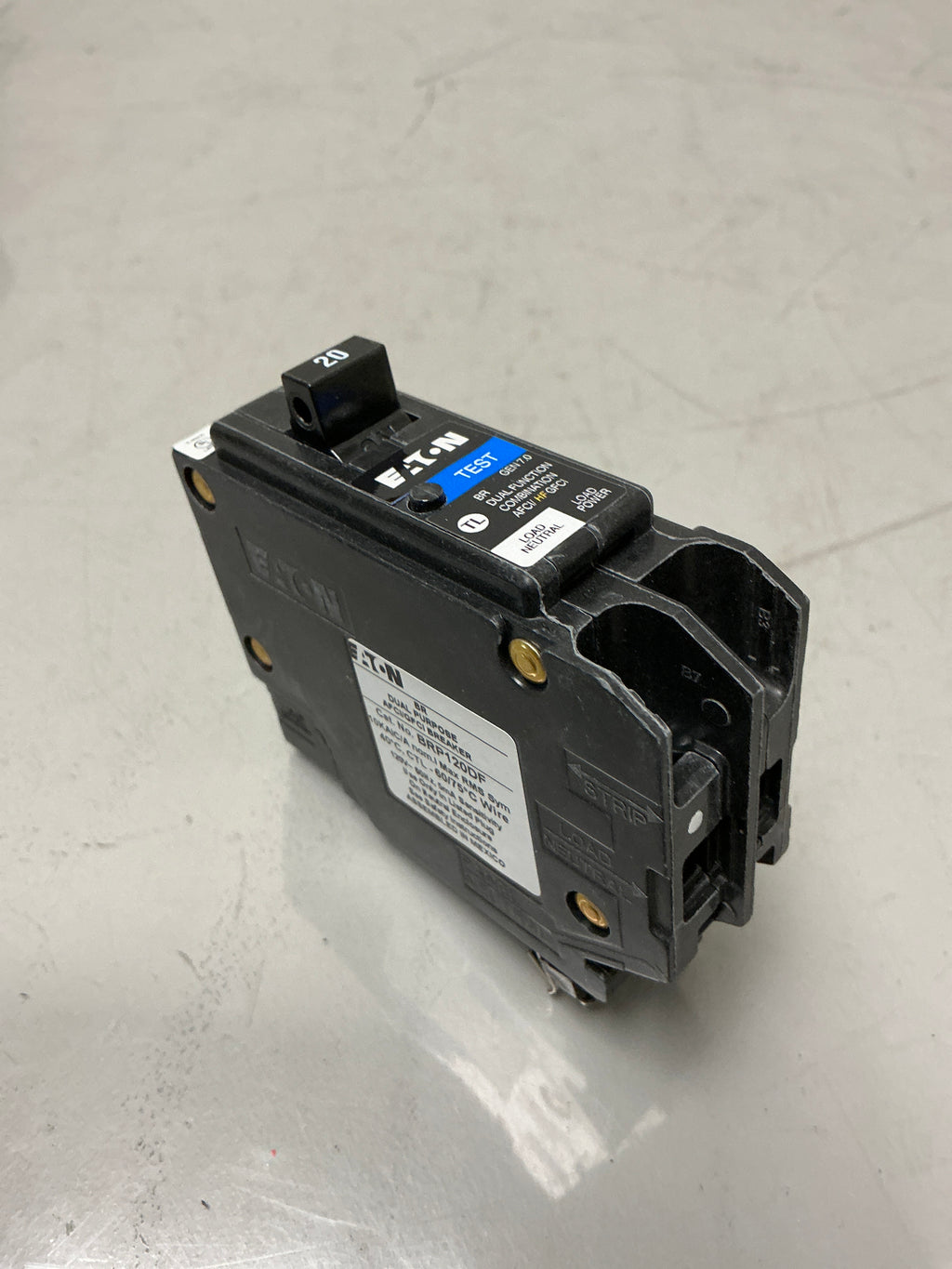 New Eaton BRP120DF 1 Pole, 20, 120 Volts Circuit Breaker