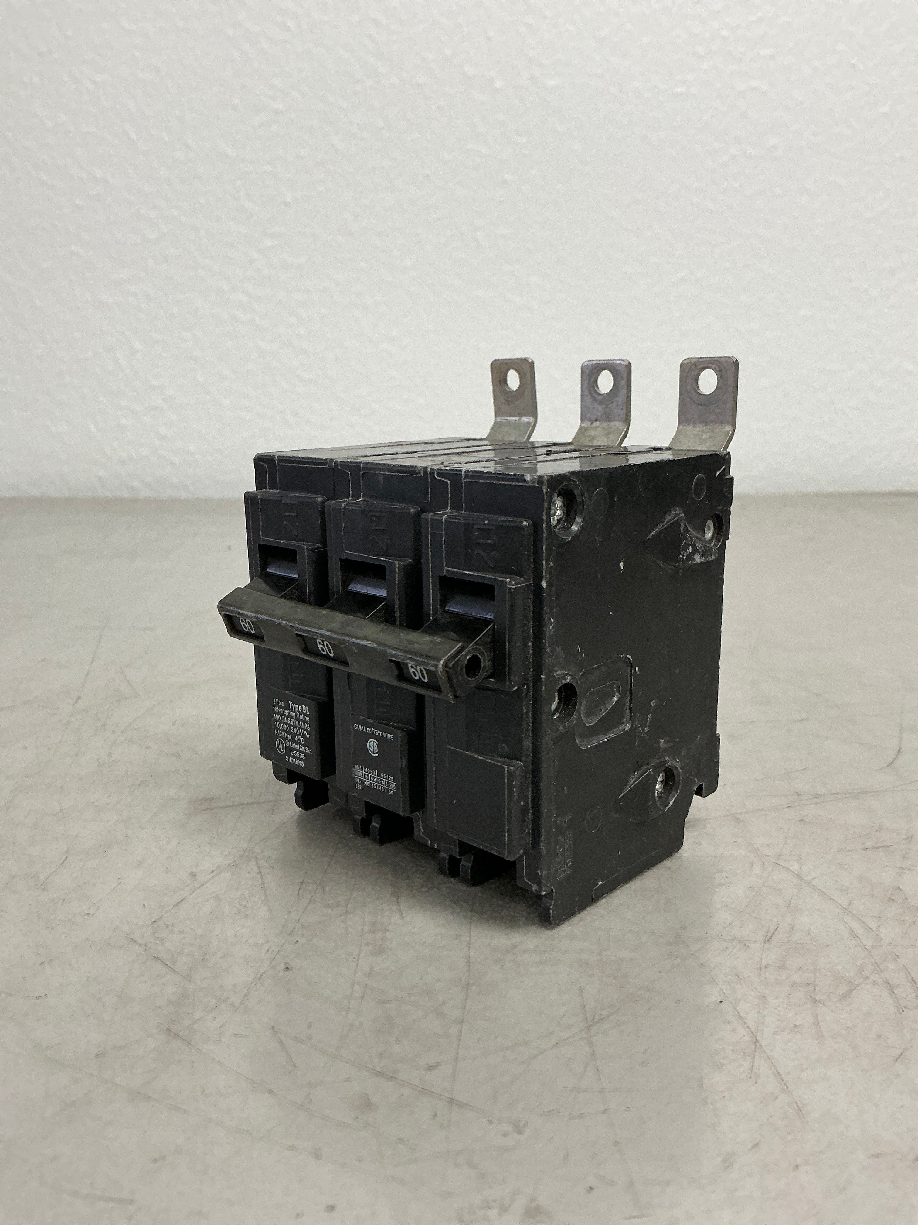 Used Siemens B360 3 Pole, 60 Amps, 240 Volts