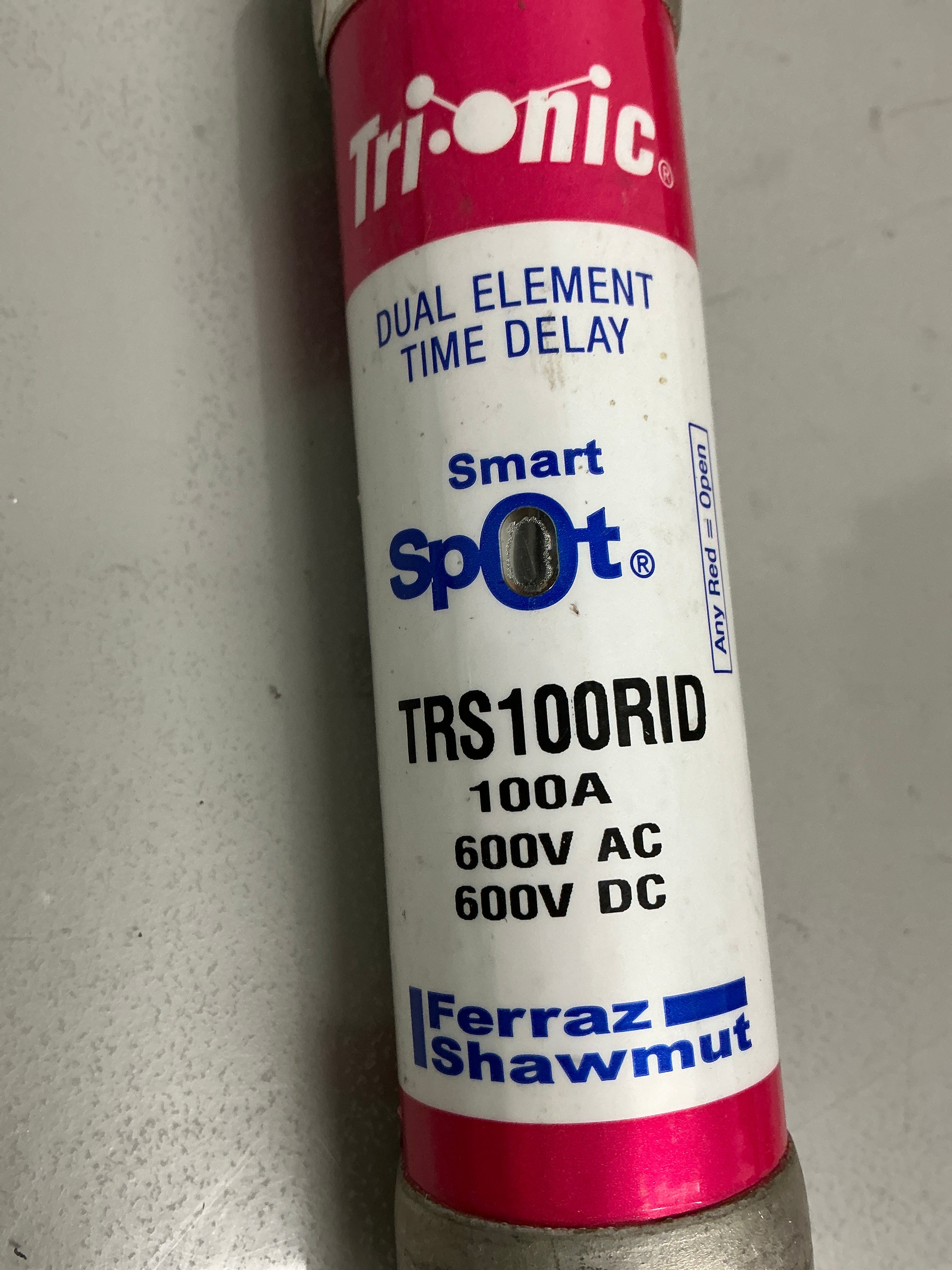New Fuse TRS100RID 100 Amps, 600 Volts