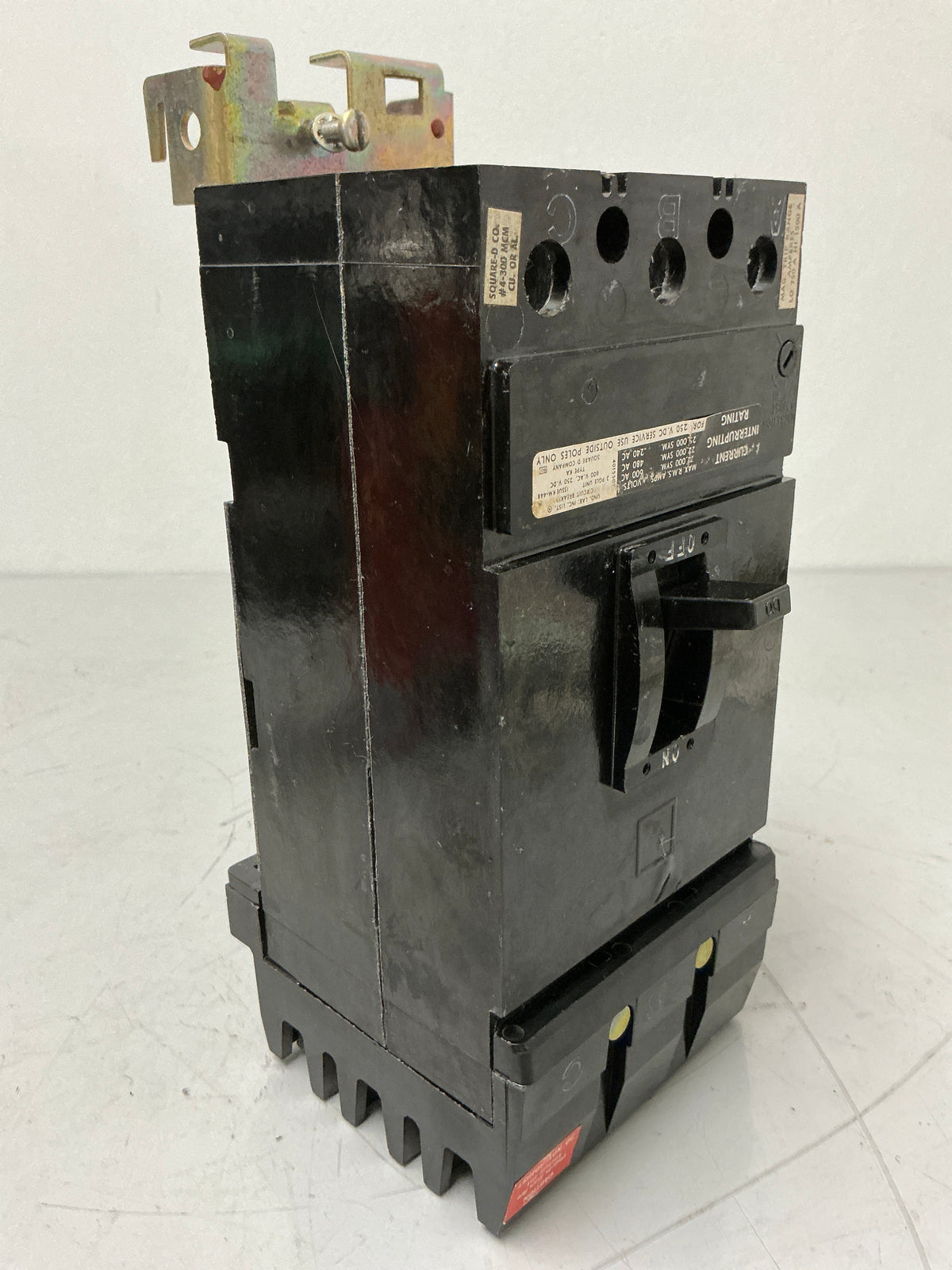 Used Square D KA36150 3 Pole, 150 Amps, 600 Volts Circuit Breaker