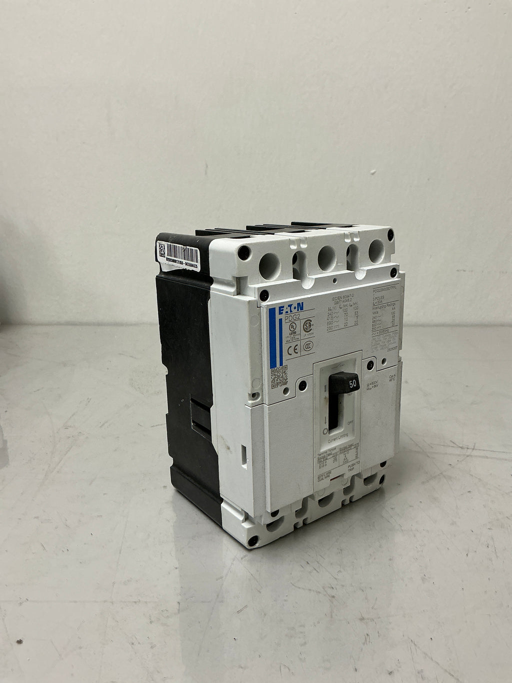 Used Eaton PDG23M0050TFFL 3Pole, 50 Amps,  Circuit Breaker