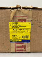 New Square D FA36030 3 Pole, 30 Amps, 600 Volts Circuit Breaker
