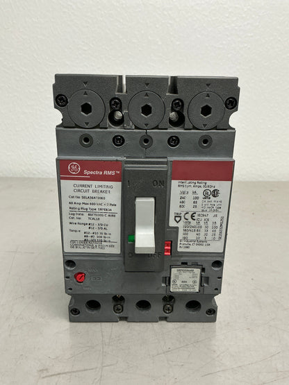 Used SELA36AT0060 3 Pole, 60 Amps, 600 Volts