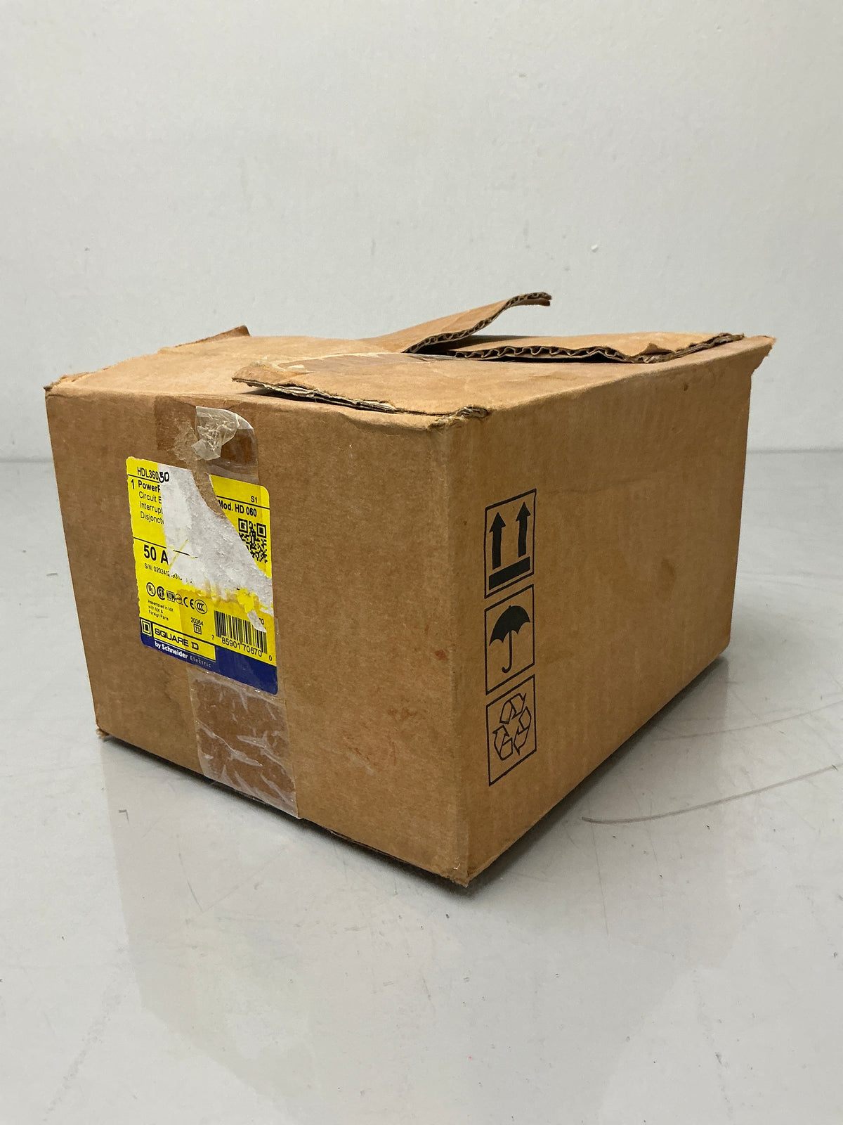 New Square D HDL36050 3 Pole, 50 Amps, 600 Volts Circuit Breaker