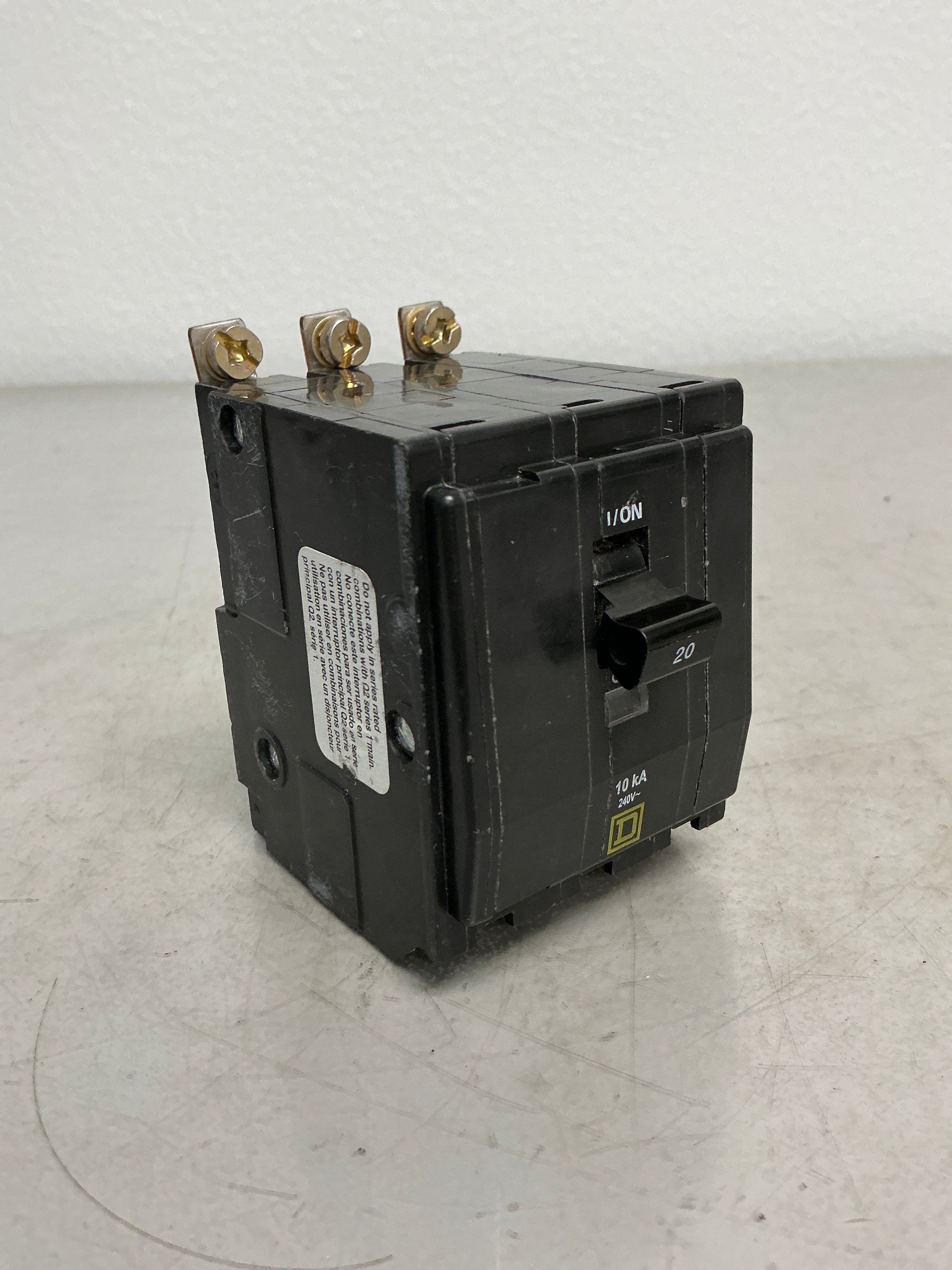 Used Square D QOB320 3 Pole, 20 Amps, 240 Volts