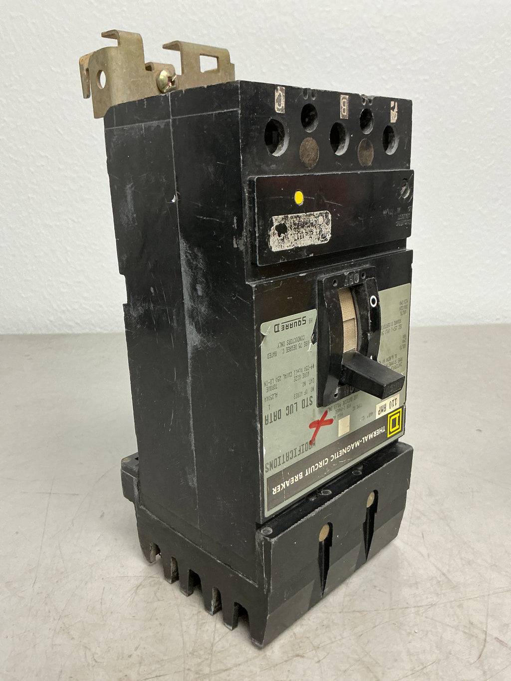 Used Square D KC34110 3 Pole, 110 Amps, Circuit Breaker
