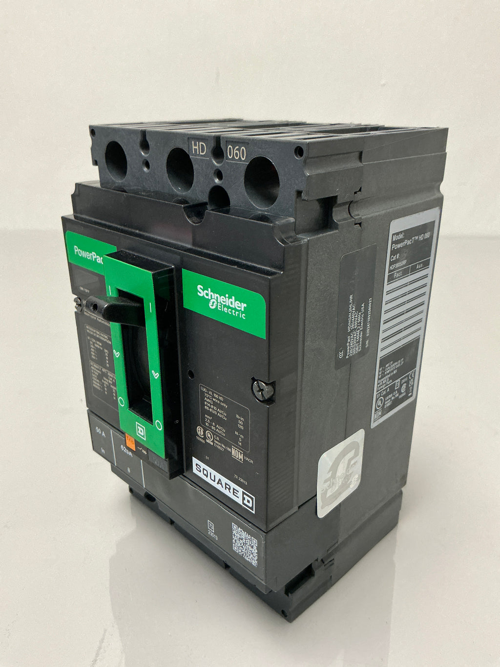 Used Square D HDP36050 3 Poles, 50 Amps, 600 Volts Circuit Breaker