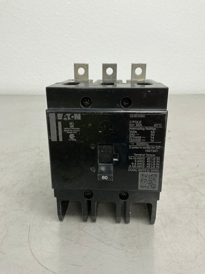 New Eaton GHB3060 3 Pole, 60 Amps, 480 Volts