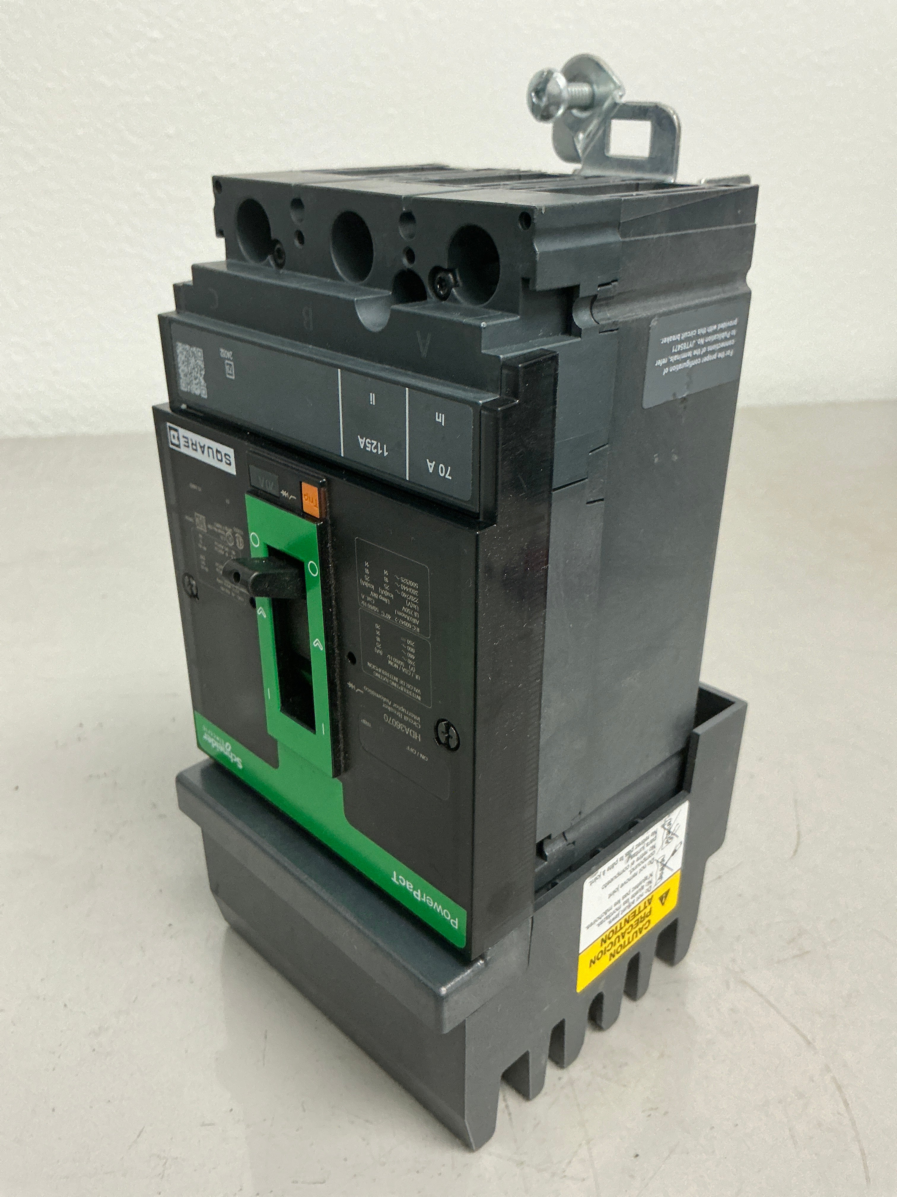 Used Square D HDA36070 3 Pole, 70 Amps, 600 Volts