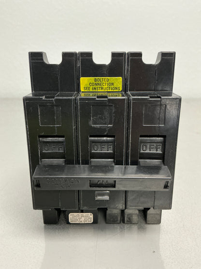 Used Square D EHB34070 3 Pole, 70 Amps. 277 Volts