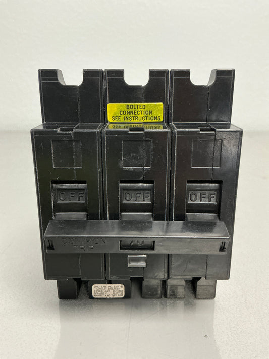 Used Square D EHB34070 3 Pole, 70 Amps. 277 Volts