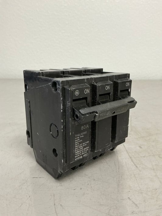 Used THQL32080 3 Poles, 80 Amps