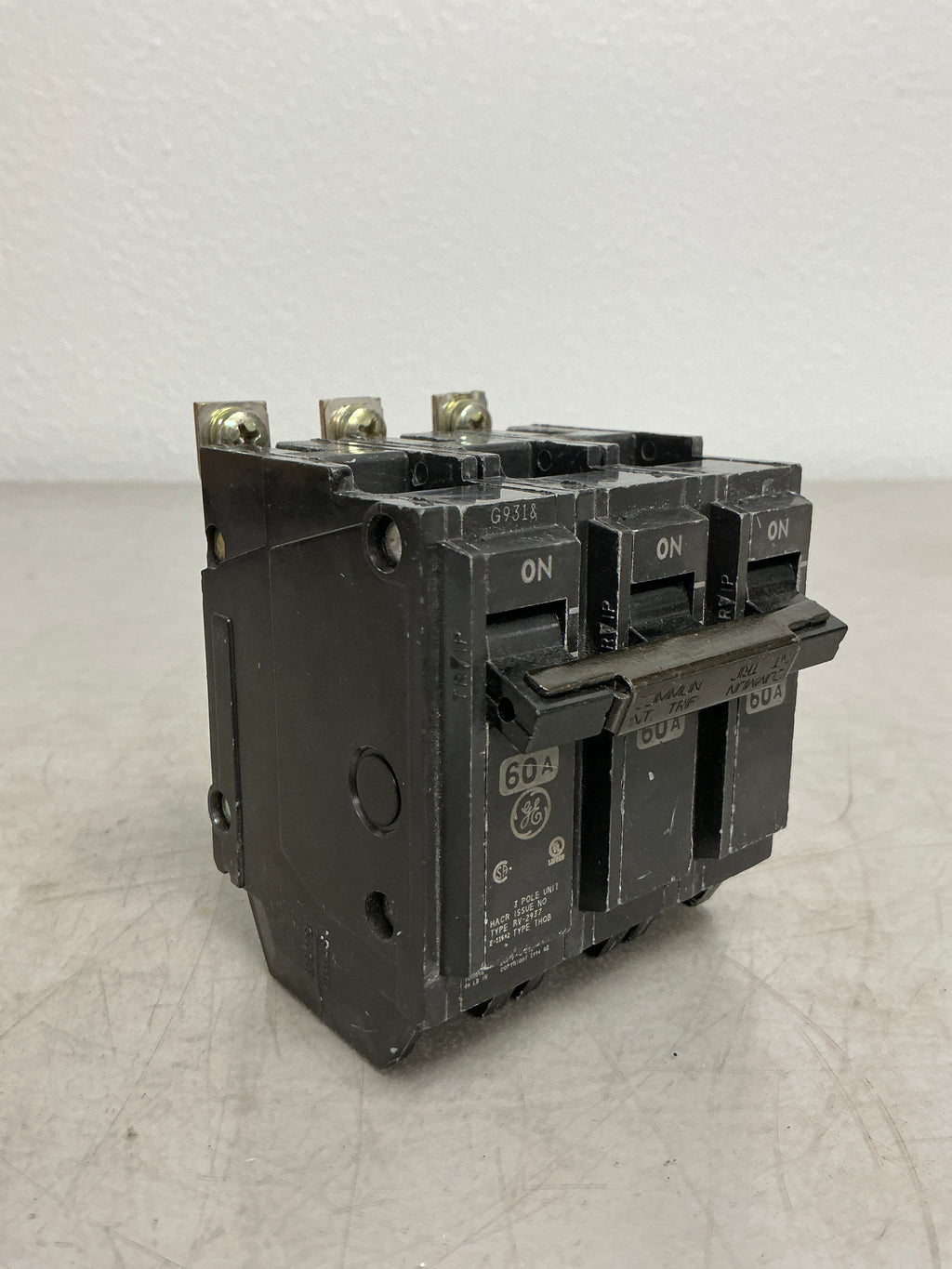 Used THQB32060 3 Pole, 60 Amps, 240 Volts