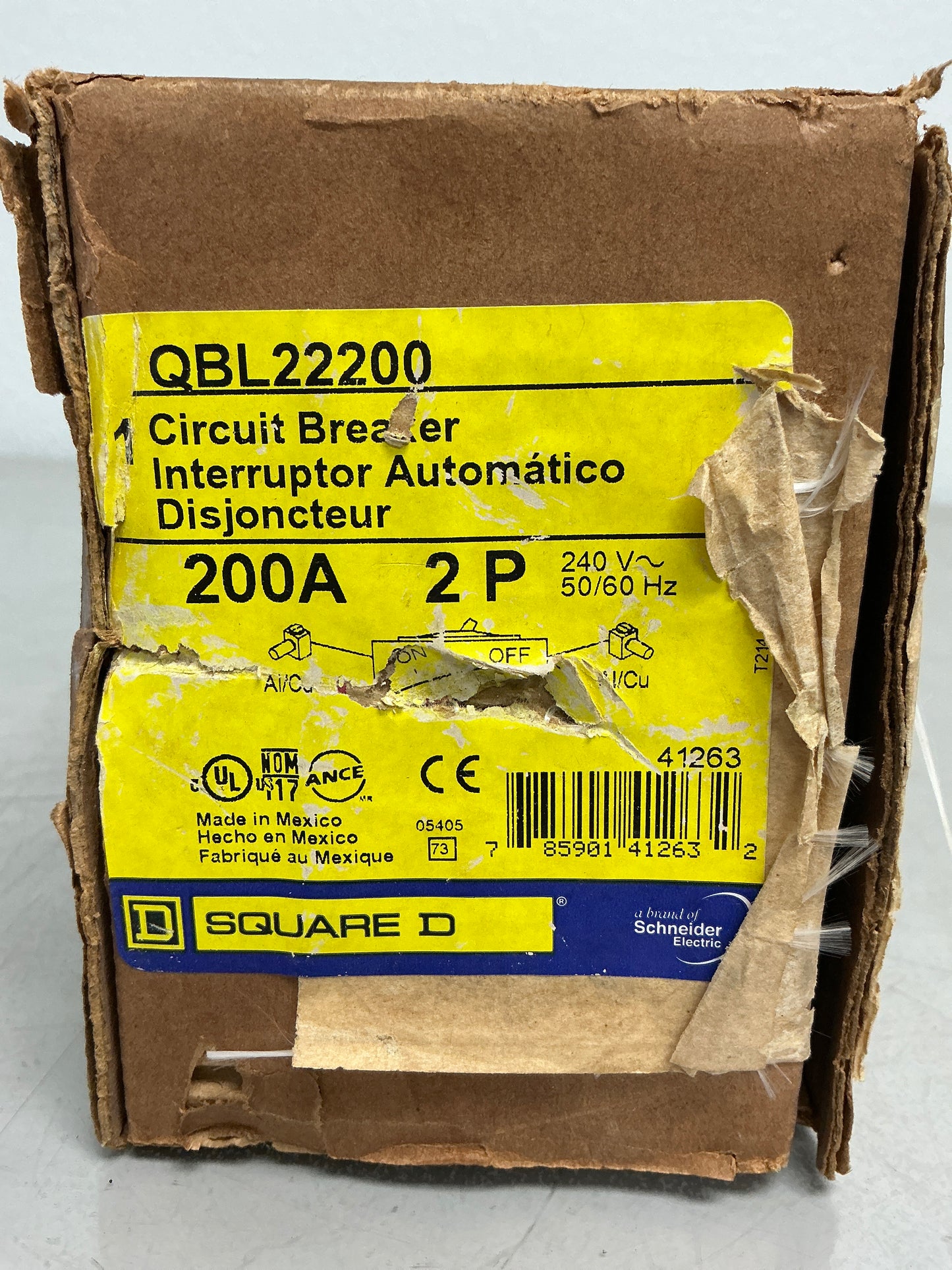 New Square D QBL22200 2 Pole, 200 Amps, 240 Volts