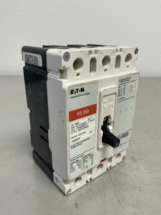 New Eaton FD3025BP10 3 Poles, 25 Amps, 600 Volts
