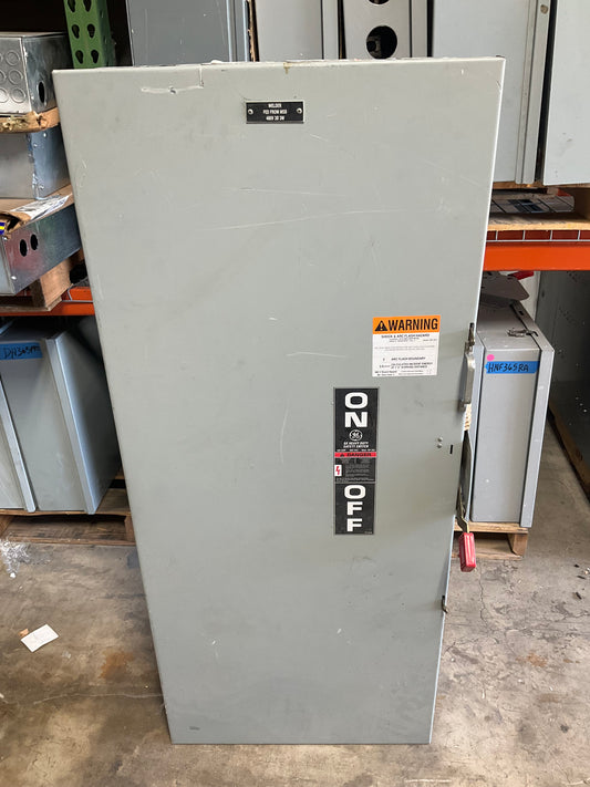 Used GE TH3365 Disconnect 400 Amp 600 Volt Fusible Indoor