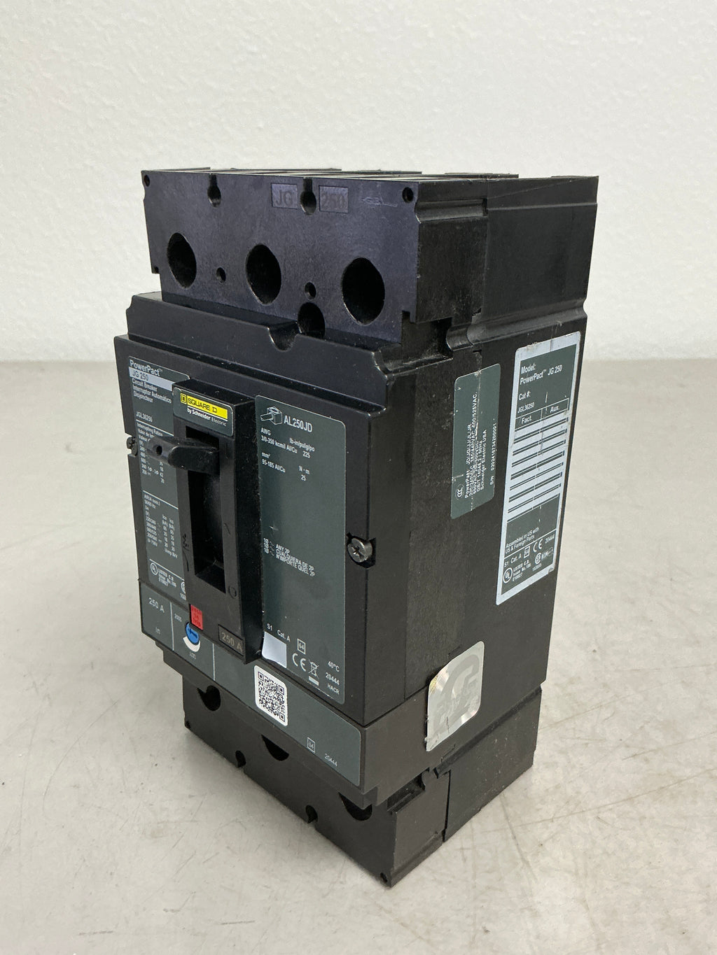 Used Square D JGL36250 3 Pole, 250 Amps, 480 Volts