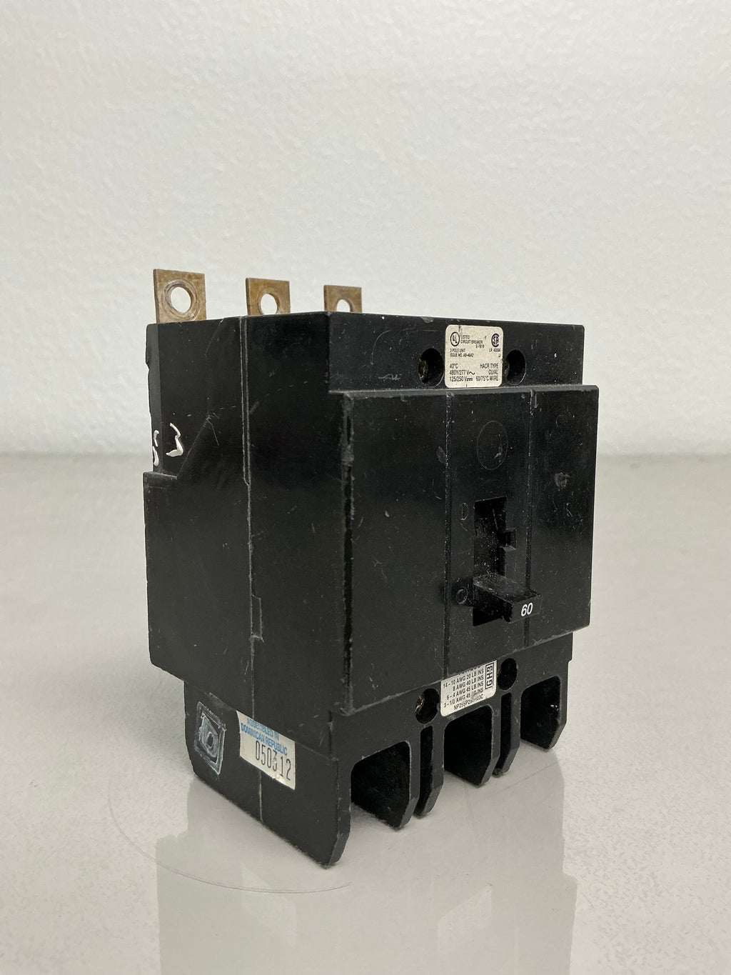 Used GHB3060 3 Pole, 60 Amps, 480 Volts