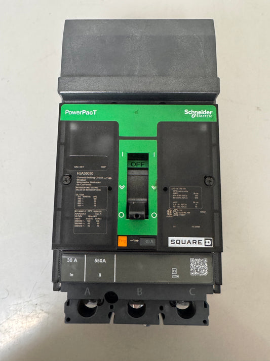New Square D HJA36030 30 Amp, 3 Pole, 600 Volt Breaker
