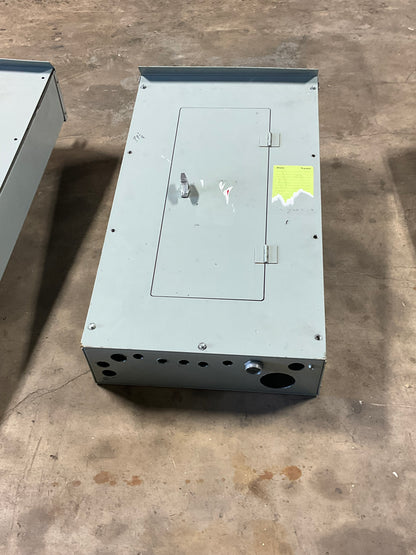 Used Eaton Nema 3R Panelboard 100 Amp Main Breaker 18 Cir 120/208/240 Volt (item#p11)