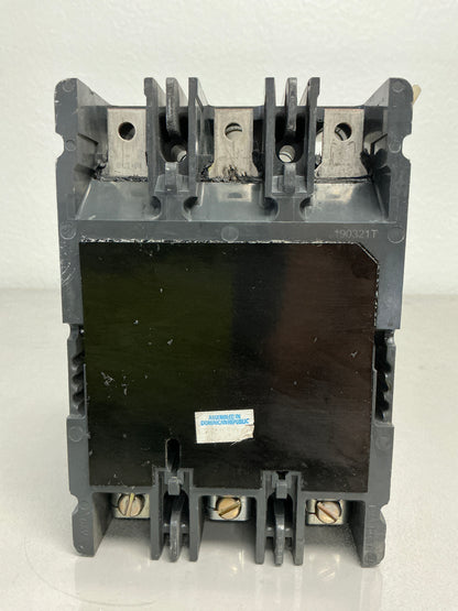 Used HFD3100BP10 100 Amps, 3 Poles, 600 Volts