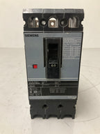 Used Siemens HHED63B060 3 Pole, 60 Amps, 480 Volts Circuit Breaker