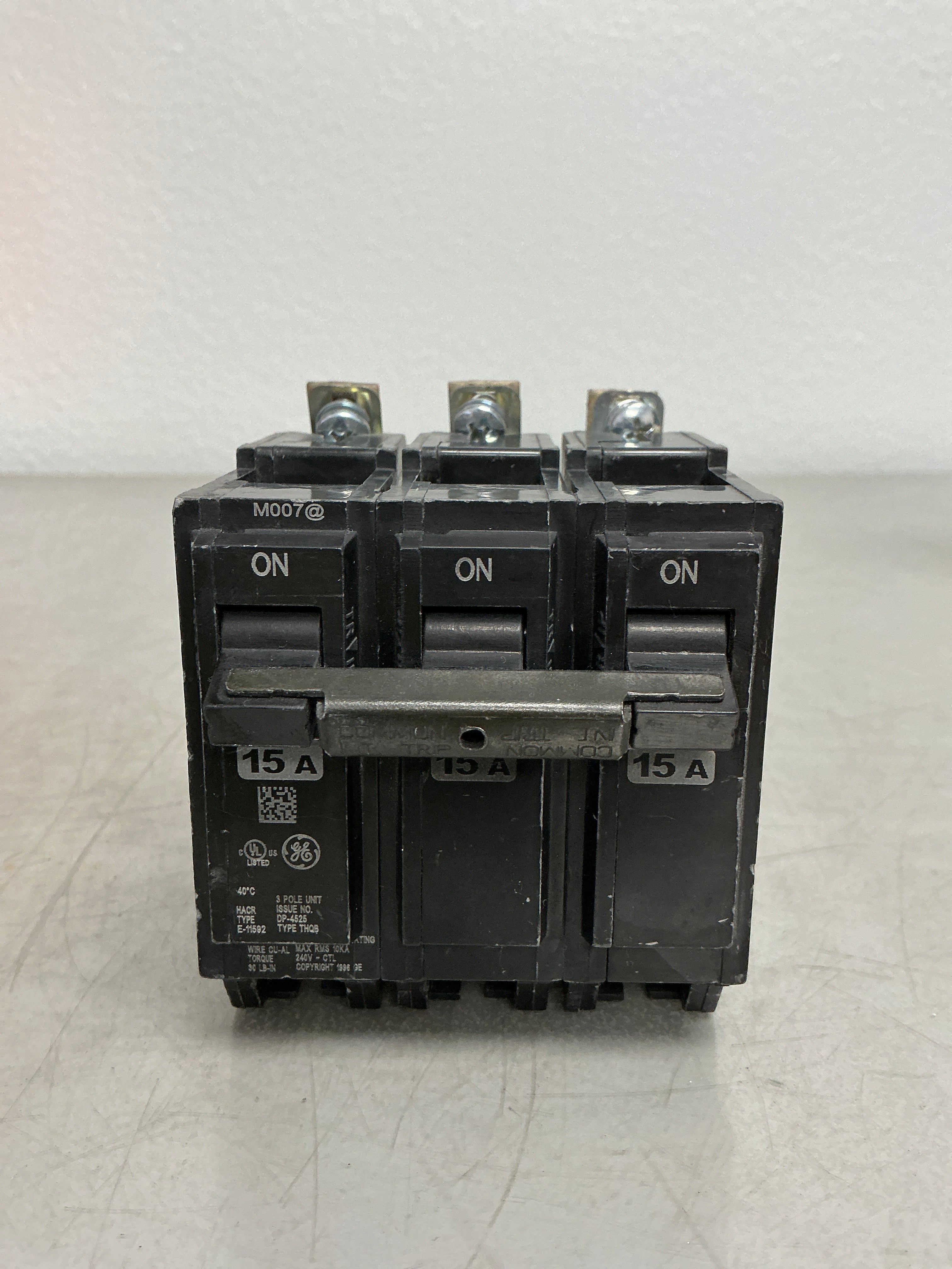 Used THQB32015 3 Pole, 15 Amps, 240 Volts
