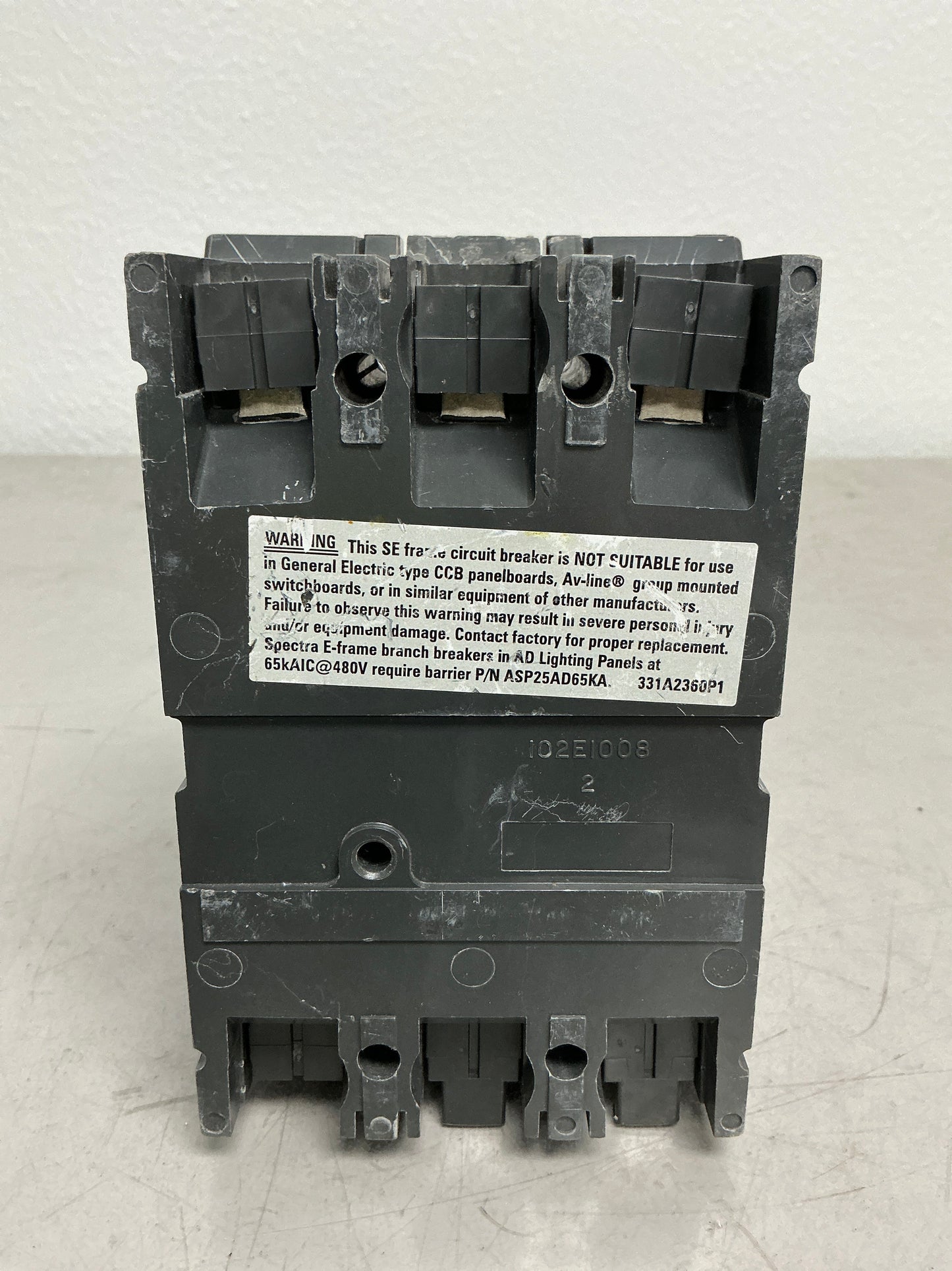 Used SEHA36AT0150 3 Pole, 150 Amps, 600 Volts