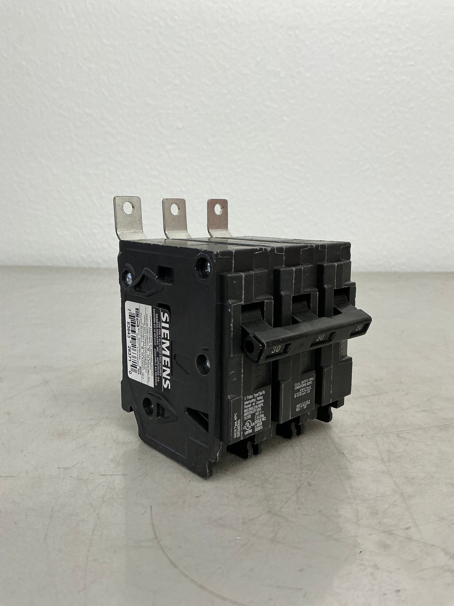 New Siemens B330 3 Pole, 30 Amps, 240 Volts