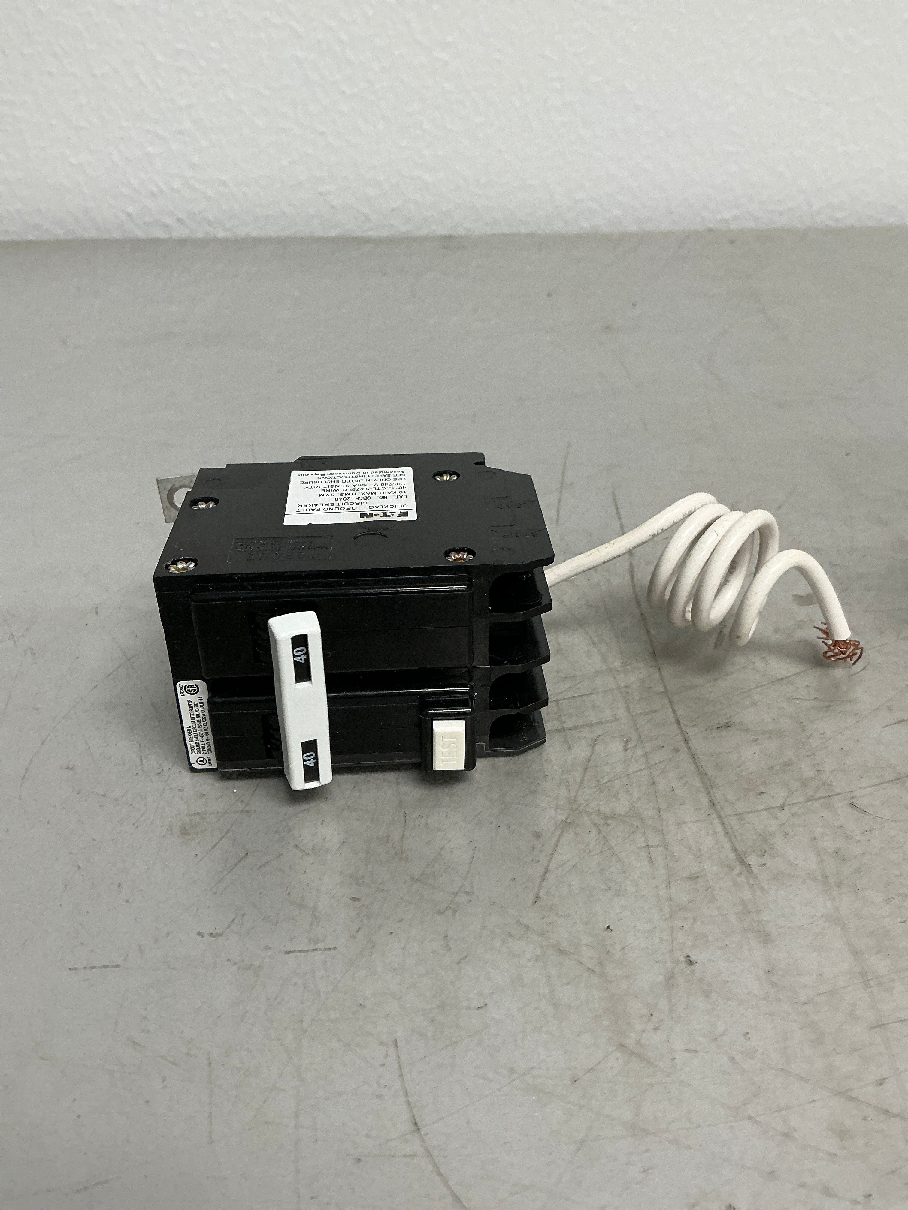 New Eaton QBGFT2040 2 Pole, 40 Amps, 240 Volts