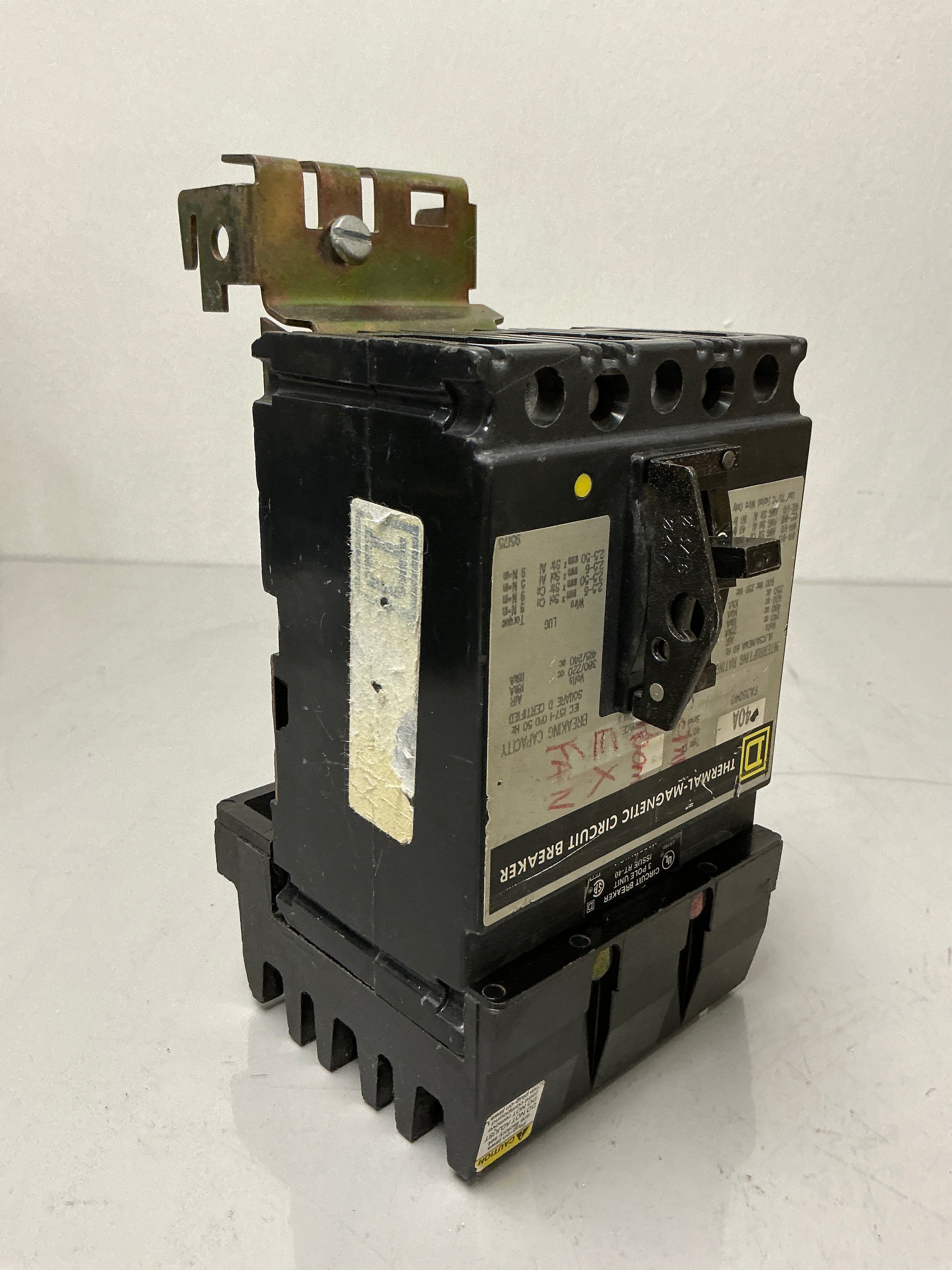 Used Square D FA36040 3 Pole, 40 Amps, 600 Volts Circuit Breaker