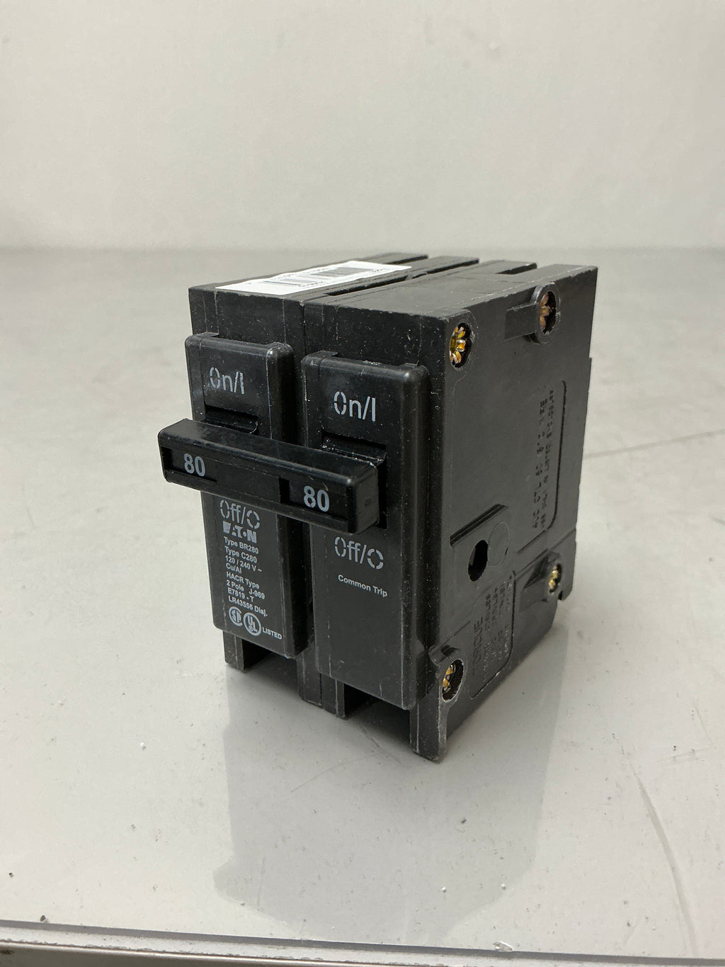 New Eaton BR280 2 Poles, 80 Amps, 240 Volts Circuit Breaker