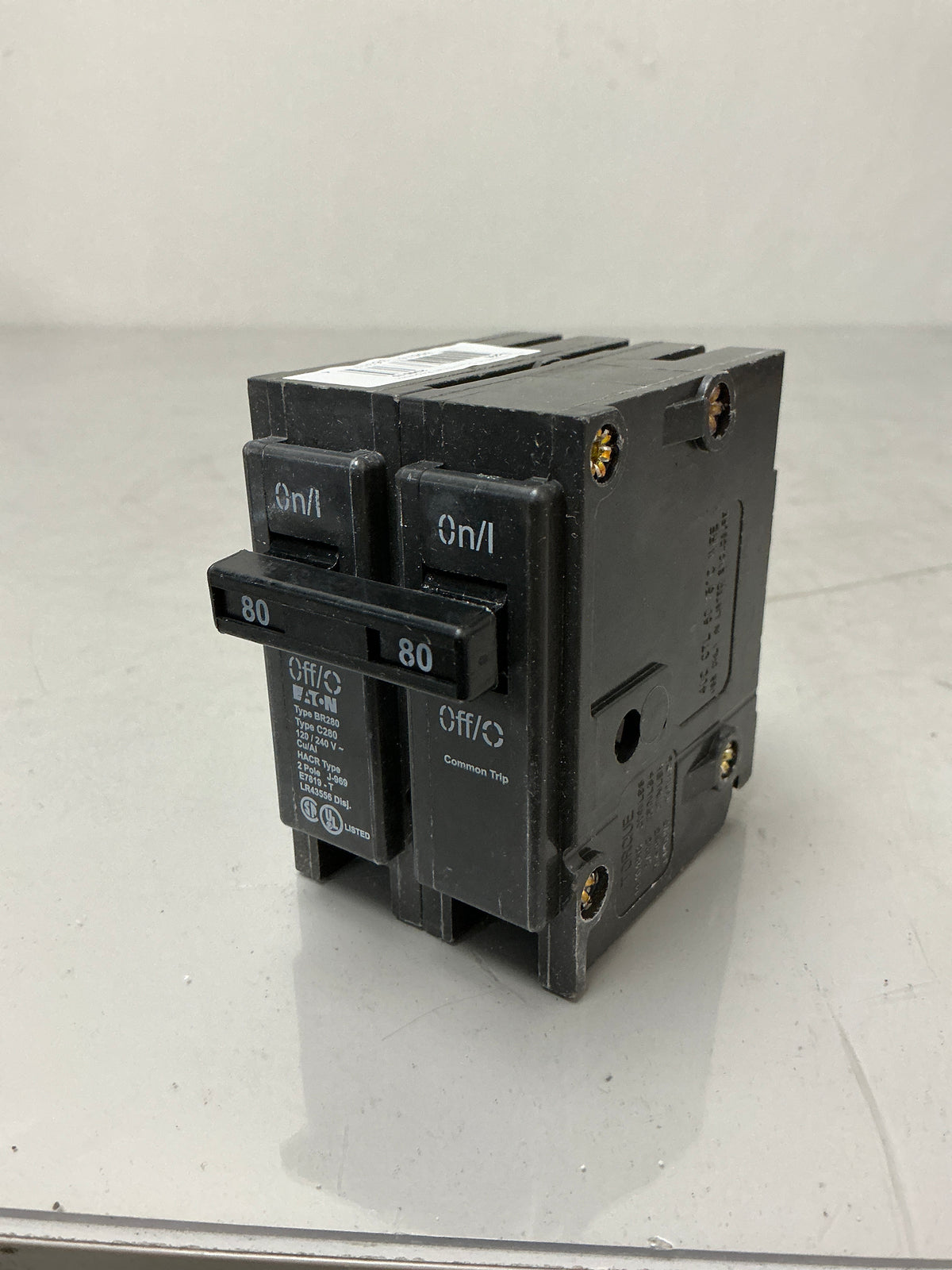 New Eaton BR280 2 Poles, 80 Amps, 240 Volts Circuit Breaker