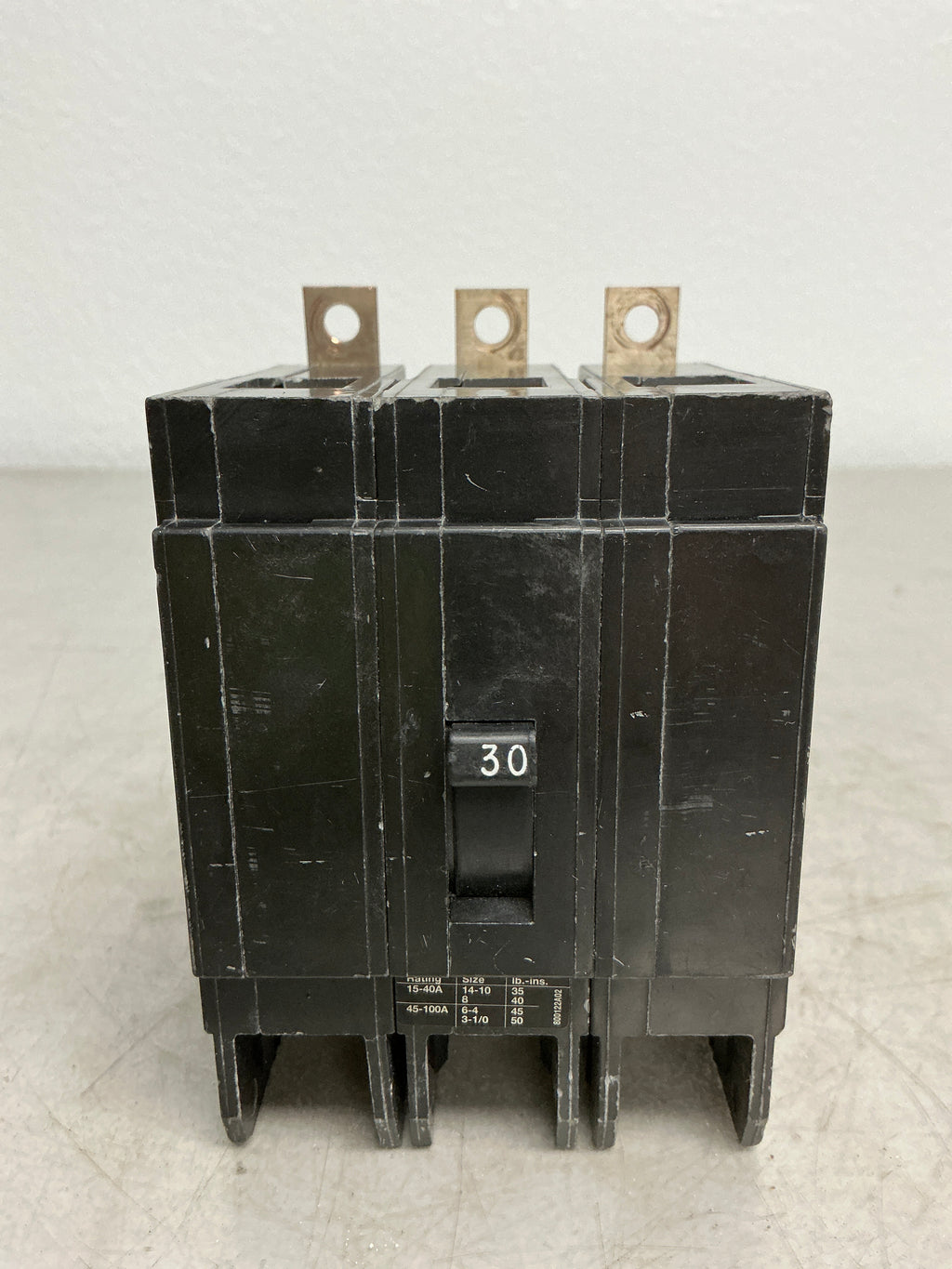 Used Siemens BQD330 3 Pole, 30 Amps, 480 Volts Circuit Breaker