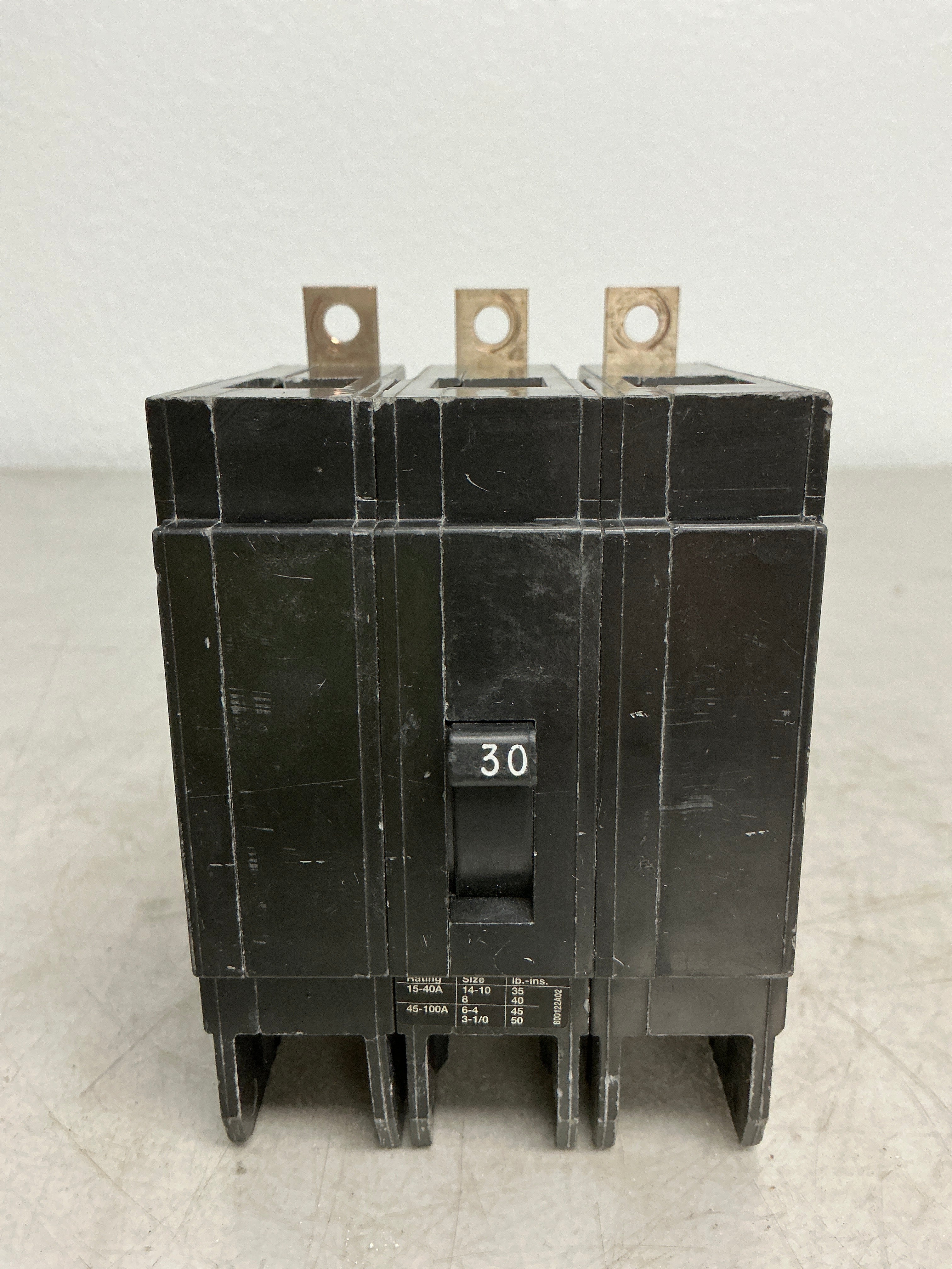 Used Siemens BQD330 3 Pole, 30 Amps, 480 Volts Circuit Breaker