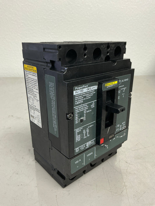 Used Square D HJM36150 3 Pole, 150 Amps, 480 Volts