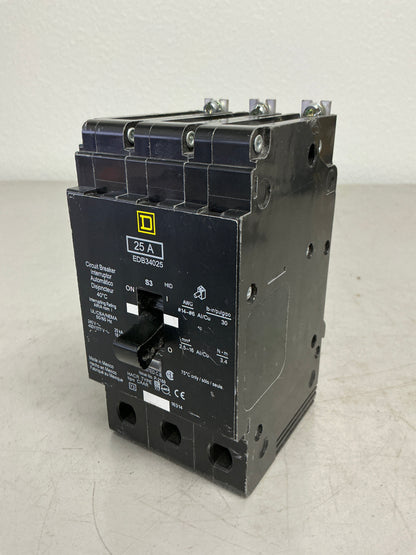 New Square D EDB34025 3 Pole, 25 Amps, 480 Volts