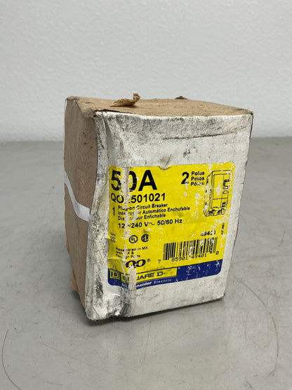 New Square D QO2501021 2 Poles, 50 Amps, 240 Volts