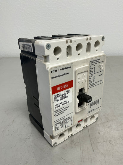 Used HFD3050L 3 Poles, 50 Amps, 600 Volts