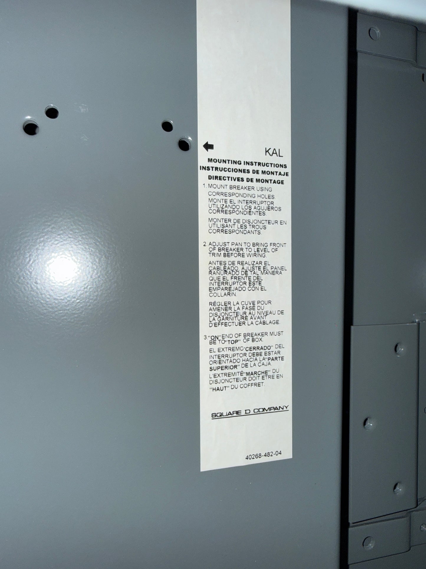 New Square D LA400R Breaker Enclosure 3R Outdoor Rated