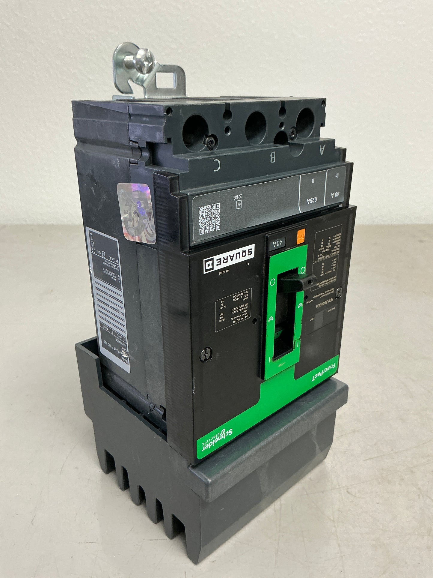 Used Square D HDA36040CA 3 Poles, 40 Amps