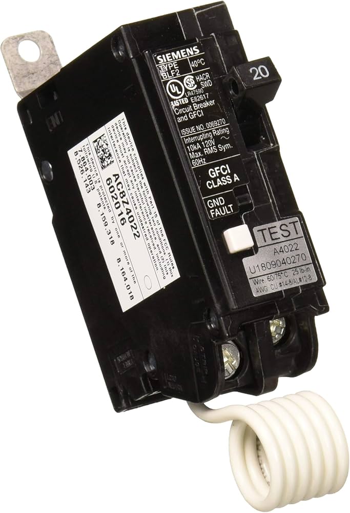 New Siemens BF120A 1 Pole, 20 Amps, 120 Volts