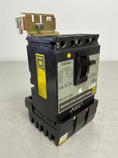 Used Square D FC34050 3 Pole, 50 Amps, 600 Volts