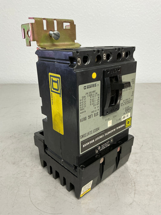 Used Square D FC34050 3 Pole, 50 Amps, 600 Volts